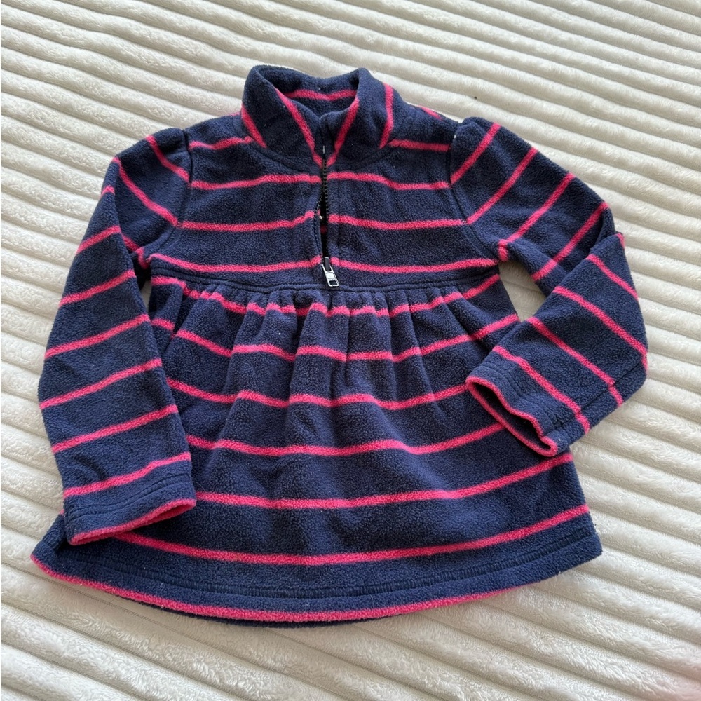 Old Navy Kids Navy and Pink Striped Sweater